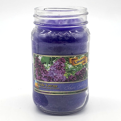 Jar - Lilac 14oz. Mason Jar Colored Candle