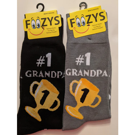 #1 Grandpa Men's Socks 2 Pair