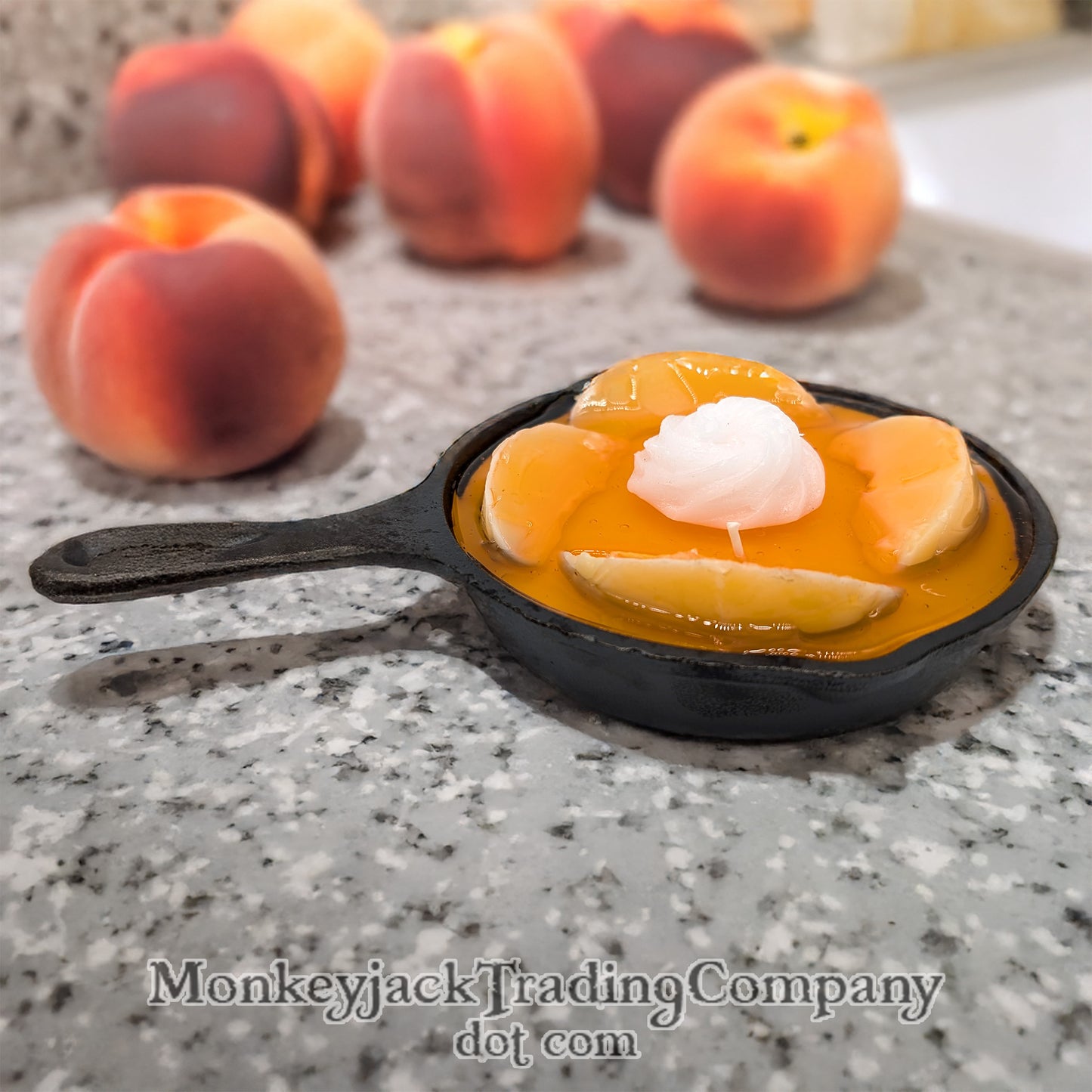 Peach Dessert Skillet Candle