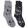 Men's Socks- Musical Instruments 2 Pair