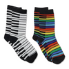 Women's Socks- Piano Keys 2 Pair