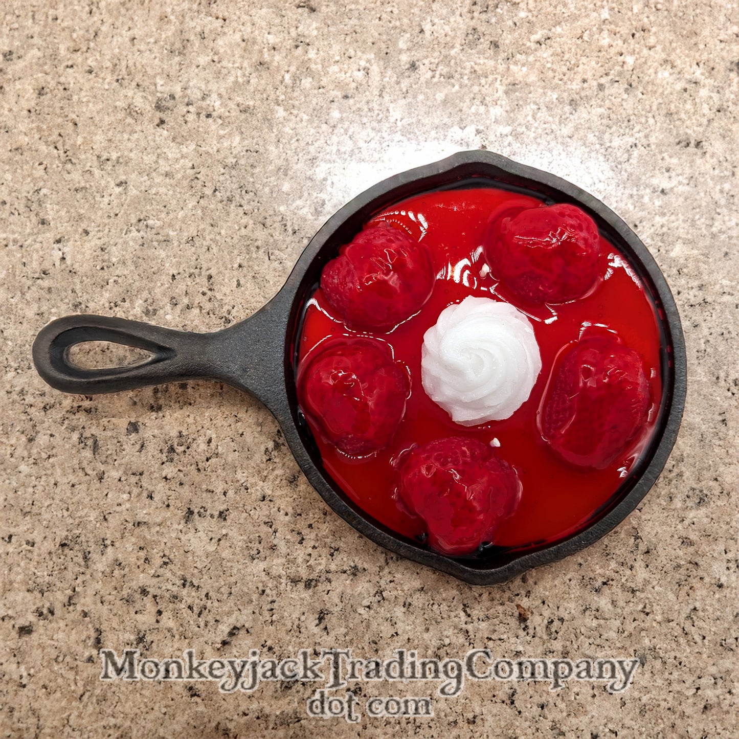 Strawberry Dessert Skillet Candle