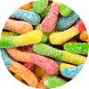 Gummi Worms Assorted Mini Sour Fruit 4.5 lb. bag