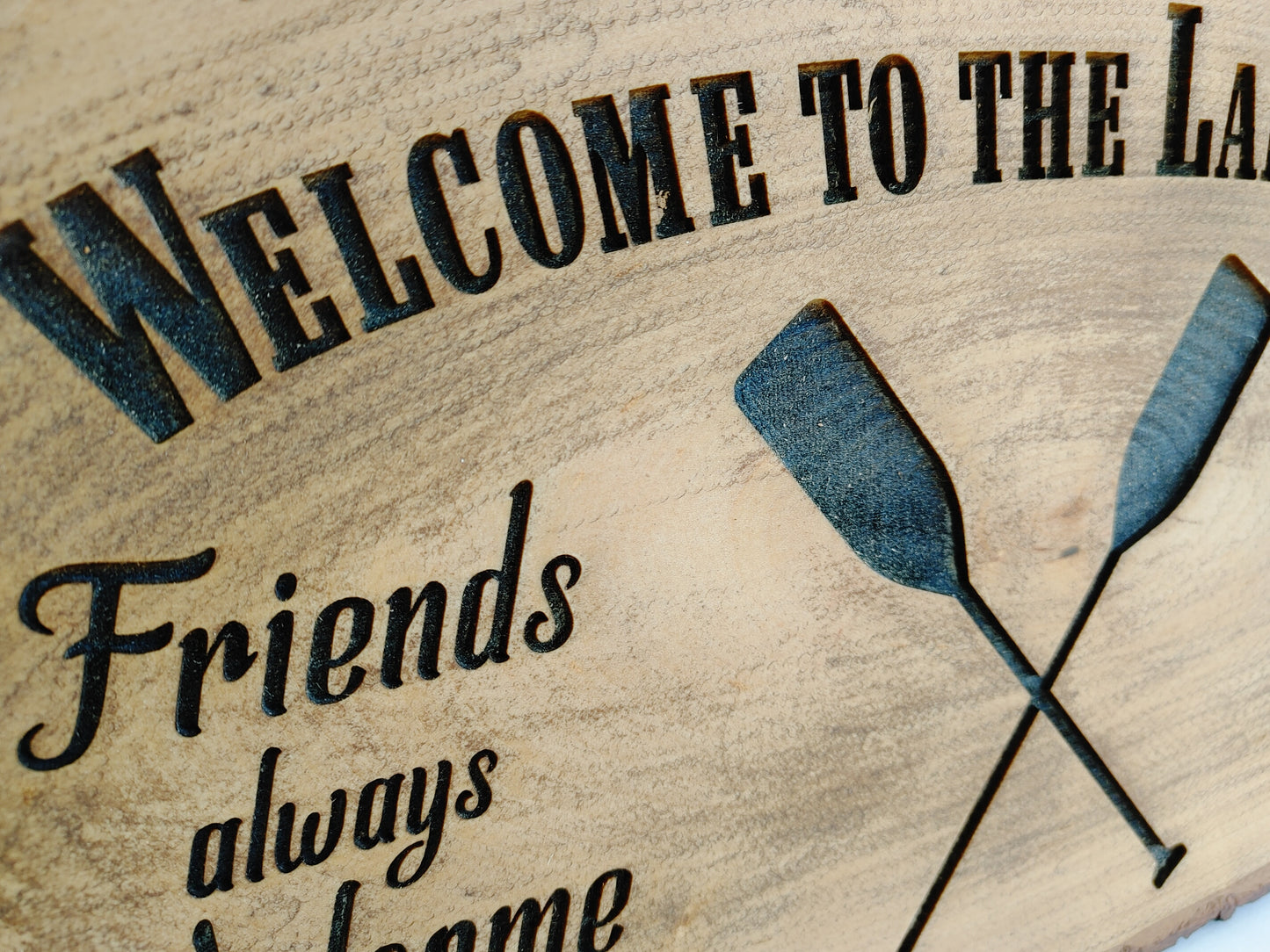 Welcome to the Lake House Wood Sign