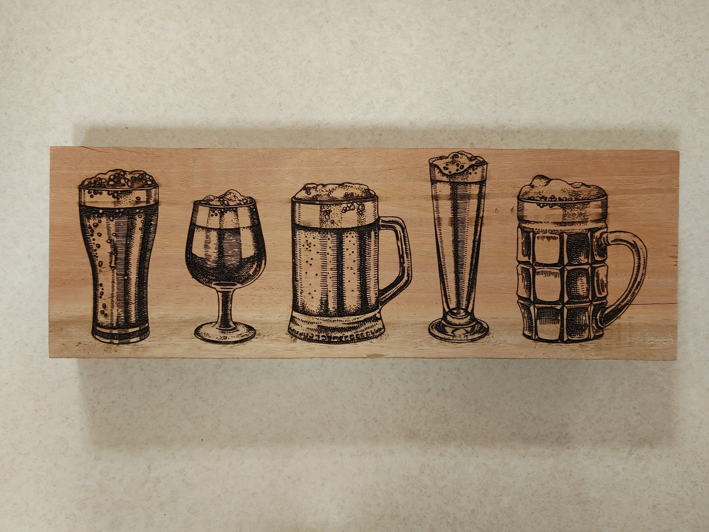 Line of Beers Sign