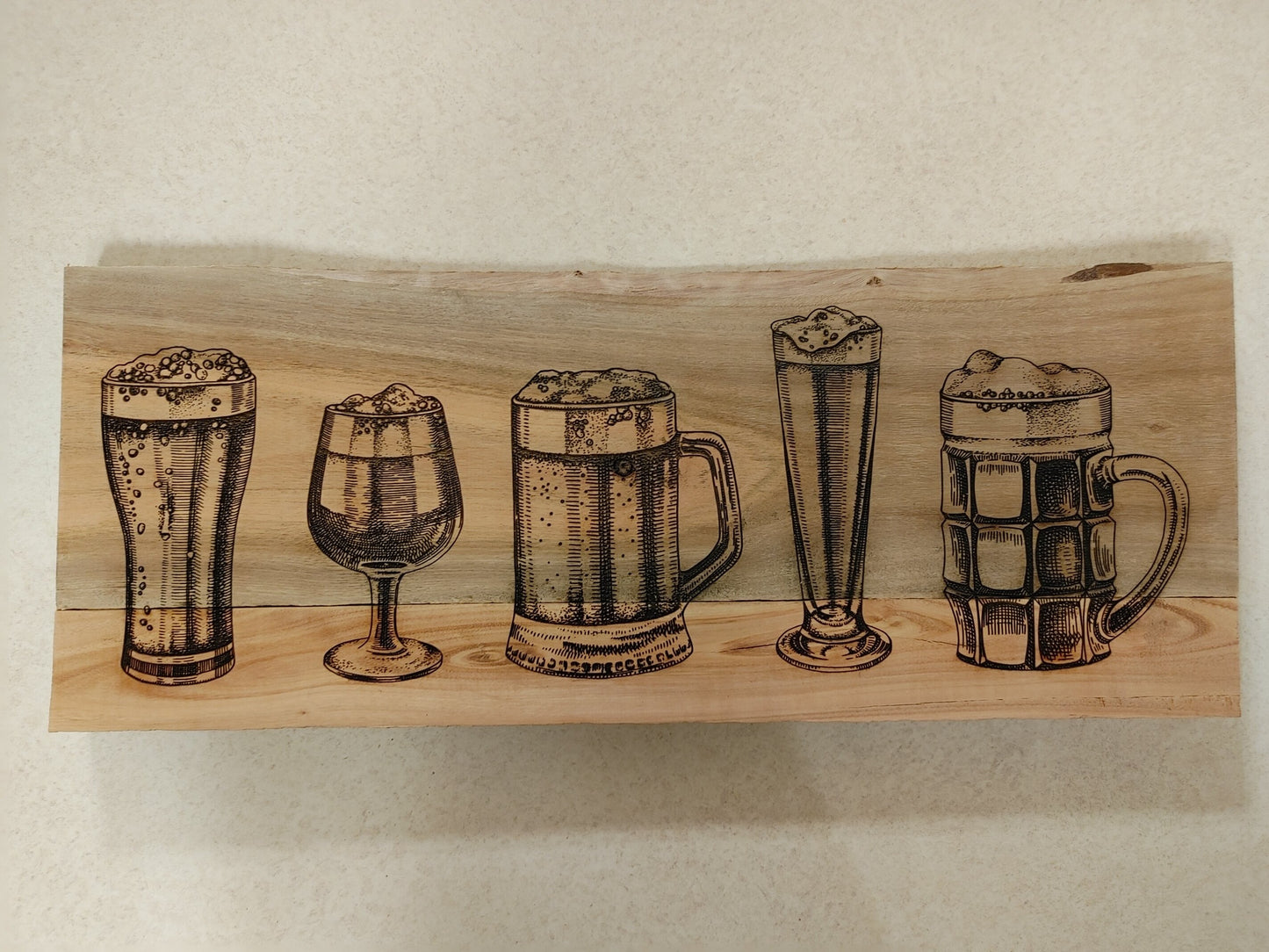 Line of Beers Sign