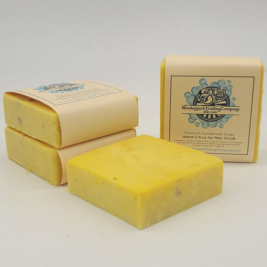 Island Citrus for Men Scrub Soap Bar - 2 pack