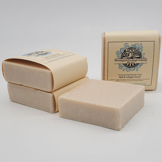 Milk & Collagen Facial Soap Bar - 2 pack