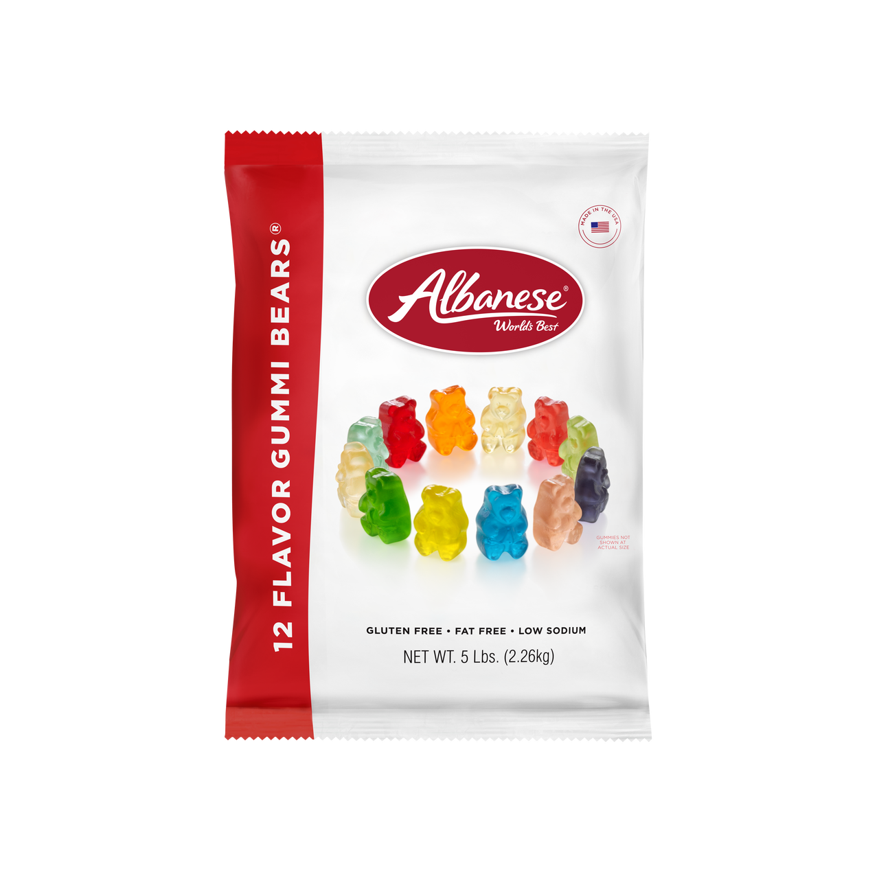 Gummi Bears 12 Flavor 5lb, 14oz, and 9oz.