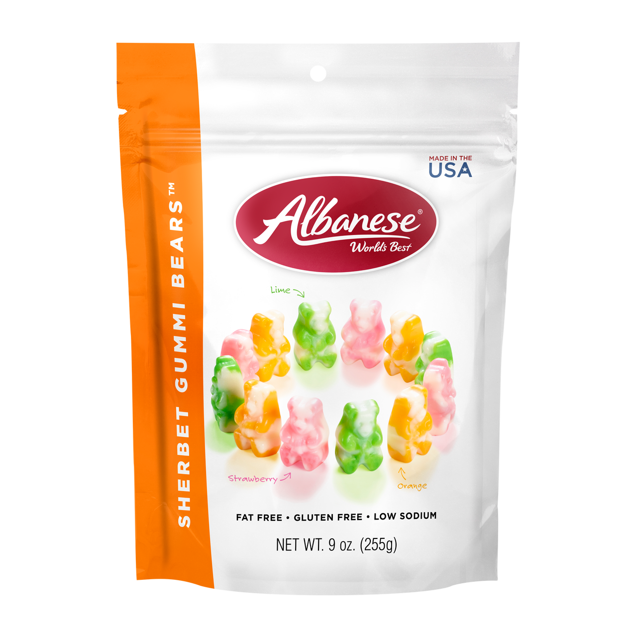 Gummi Bears Sherbet Flavor 9 oz bag