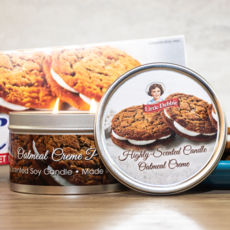 Little Debbie Oatmeal Creme Double Wick Candle