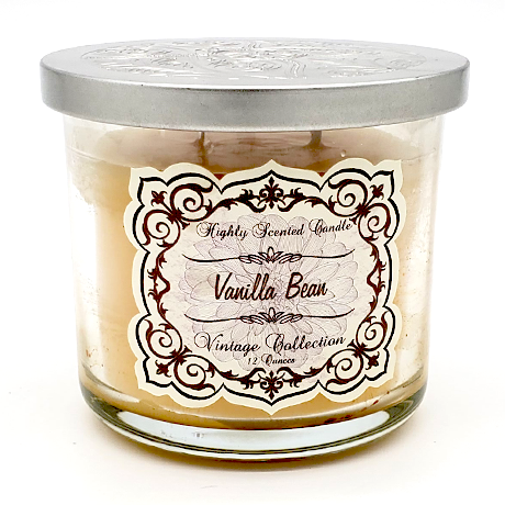 Jar - Vanilla Bean 16oz Vintage Candle with Lid