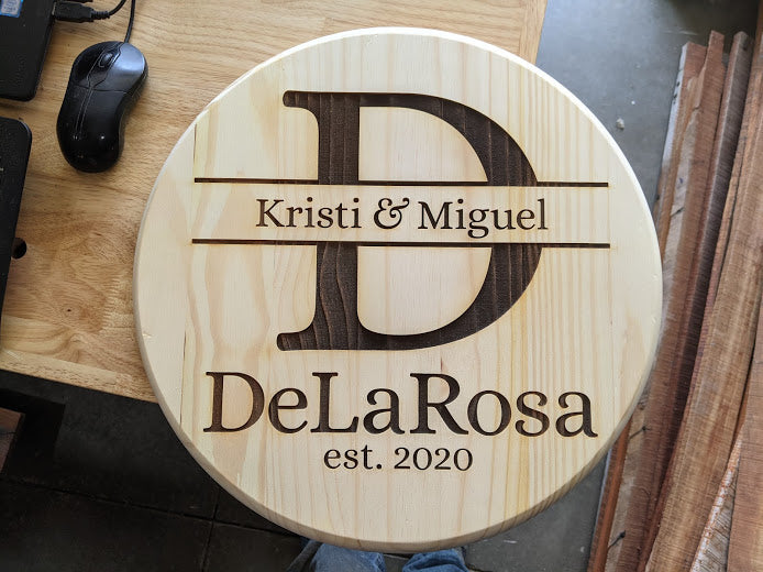 Special Date Wooden Round