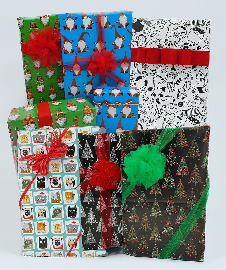 SAVE $4 Holiday Wrapping Paper Combo Pack - 6 Different Designs