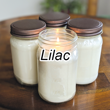 Jar - Lilac 14oz. Mason Jar Colored Candle