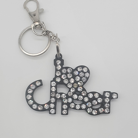 I Heart Cheer Keychain