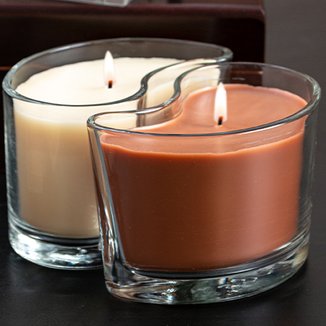 Duos Cappuccino/Mocha Candles 12oz