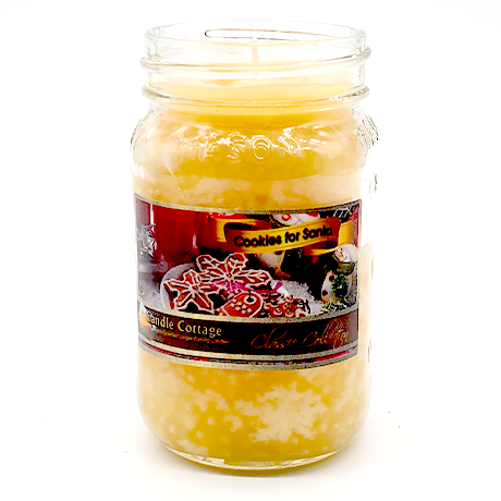 Jar - Cookies for Santa 14oz. Mason Jar Colored Candle