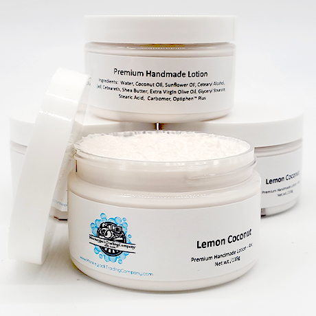 Lemon Coconut 4oz Handmade Lotion