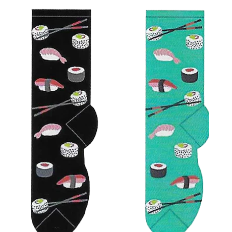 Women's Socks- Sushi 2 Pair