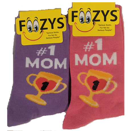 #1 Mom Women's Socks 2 Pair