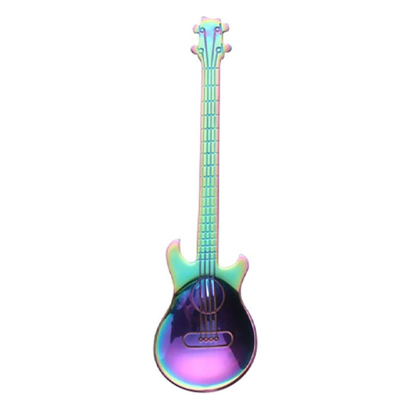 Guitar Spoons - Set of Two Rainbow Tea/Coffee Spoons