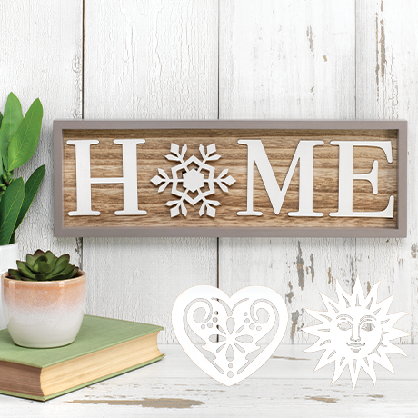 Versatile Home Sign with Seasonal Charms