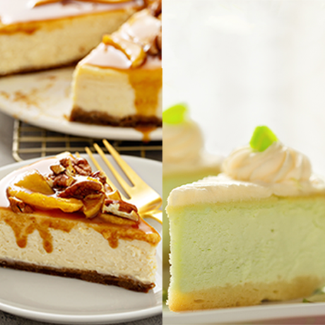 Caramel Apple Cheesecake & Key Lime Cheesecake Duo Bake Mixes