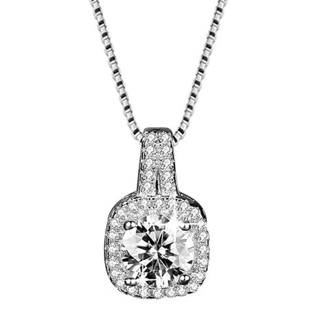 Crown Crystal Pendant Necklace