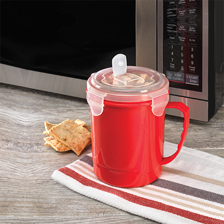 Microwavable Soup Cup with Lid