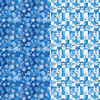 Snowflakes & Snowman Reversible Flat Wrap