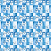 Snowflakes & Snowman Reversible Flat Wrap