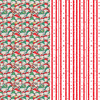 Elves & Stripes Reversible Flat Wrap
