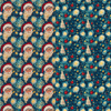 Starry Holiday Night Reversible Flat Wrap