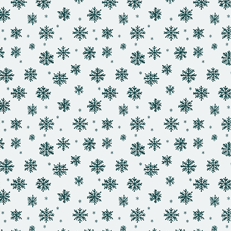 Village & Snowflakes Reversible Flat Wrap