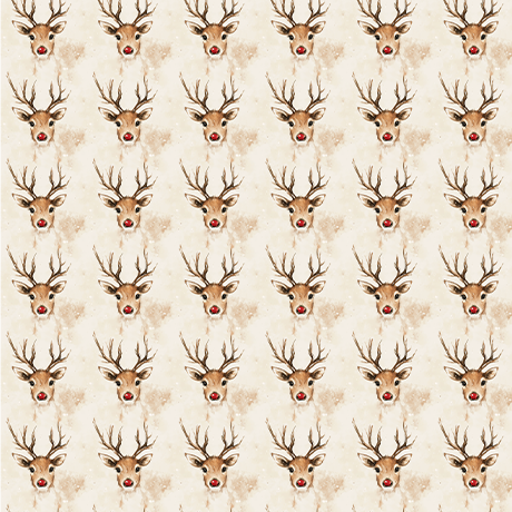 Rudolph & Reindeers Reversible Flat Wrap