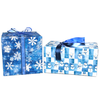 Snowflakes & Snowman Reversible Flat Wrap