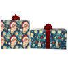 Starry Holiday Night Reversible Flat Wrap