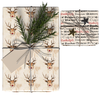 Rudolph & Reindeers Reversible Flat Wrap