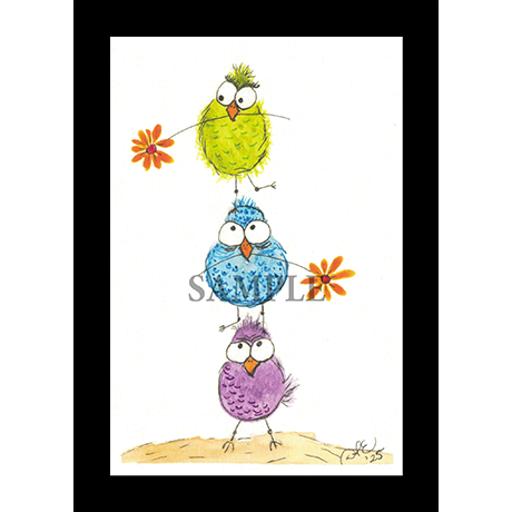 Whimsical Birds 10-pack #1