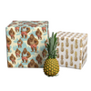 Summer Sasquatch & Golden Pineapples Reversible Flat Wrap