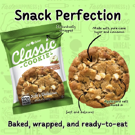 Soft Baked Cookies - Apple Cinnamon with Oats 8 ct