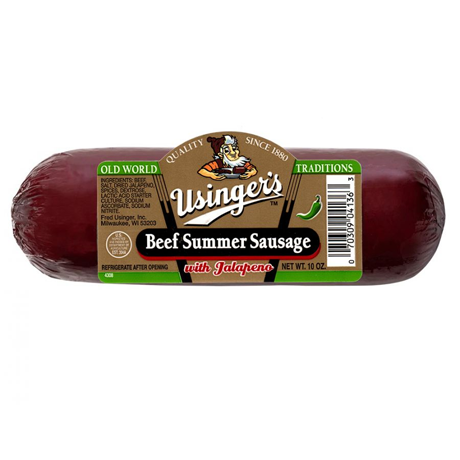 Beef Summer Sausage with Jalapeno 10oz