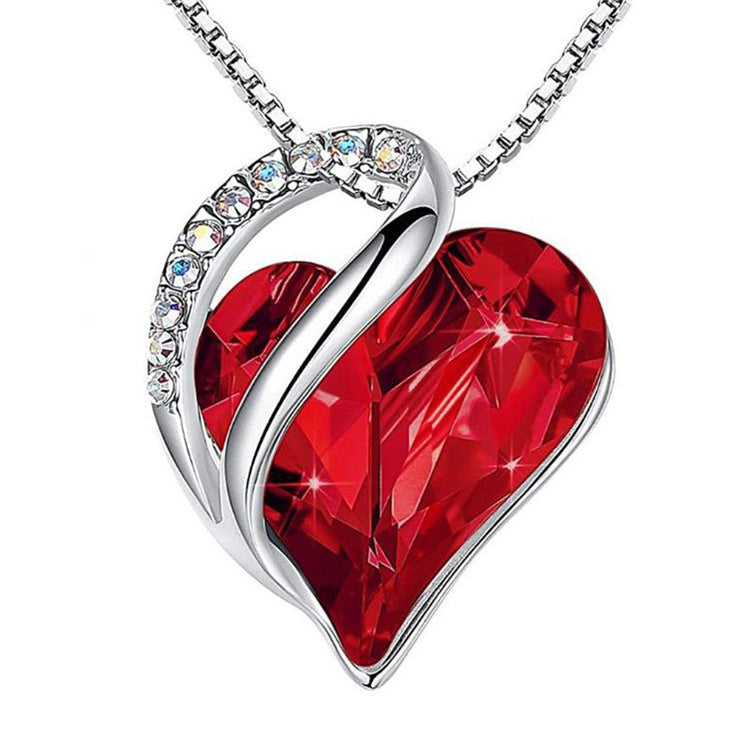 Infinity Heart Birthstone Necklace