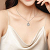 Celtic Sun and Moon Necklace - White