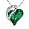 Infinity Heart Birthstone Necklace