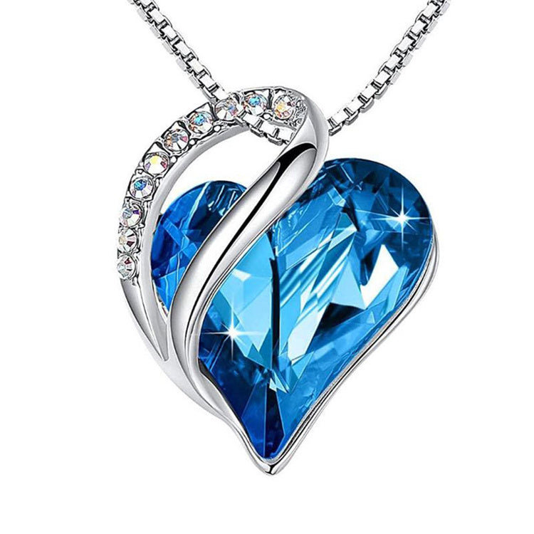 Infinity Heart Birthstone Necklace