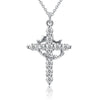 Crystal Cross Pendant Necklace