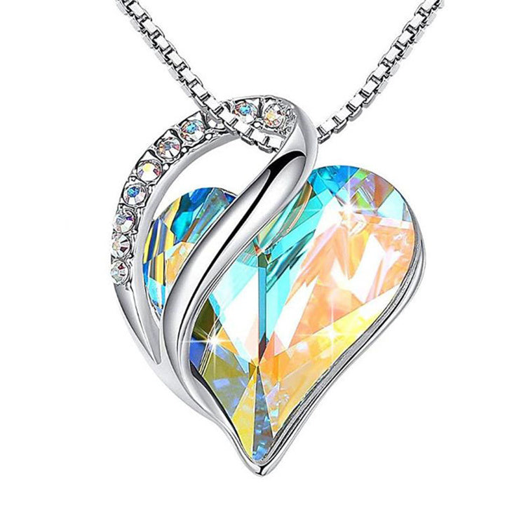 Infinity Heart Birthstone Necklace