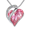Infinity Heart Birthstone Necklace